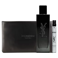 MYSLF Eau de Parfum feestset met parfumfles, reisformaat en couture-zakje in een YSL-doos.