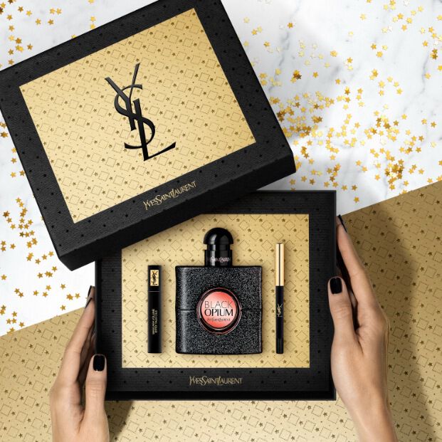 BLACK OPIUM EAU DE PARFUM 50ML + OGEN MAKE-UP GESCHENKSET