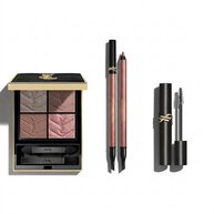 YSL oogmake-upproducten op een witte achtergrond