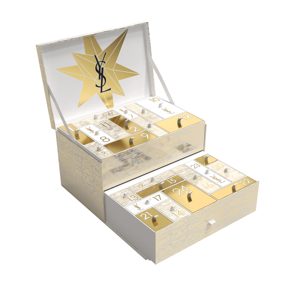 ADVENTSKALENDER 2025 · Pak YSL-schoonheidsiconen uit en vier de