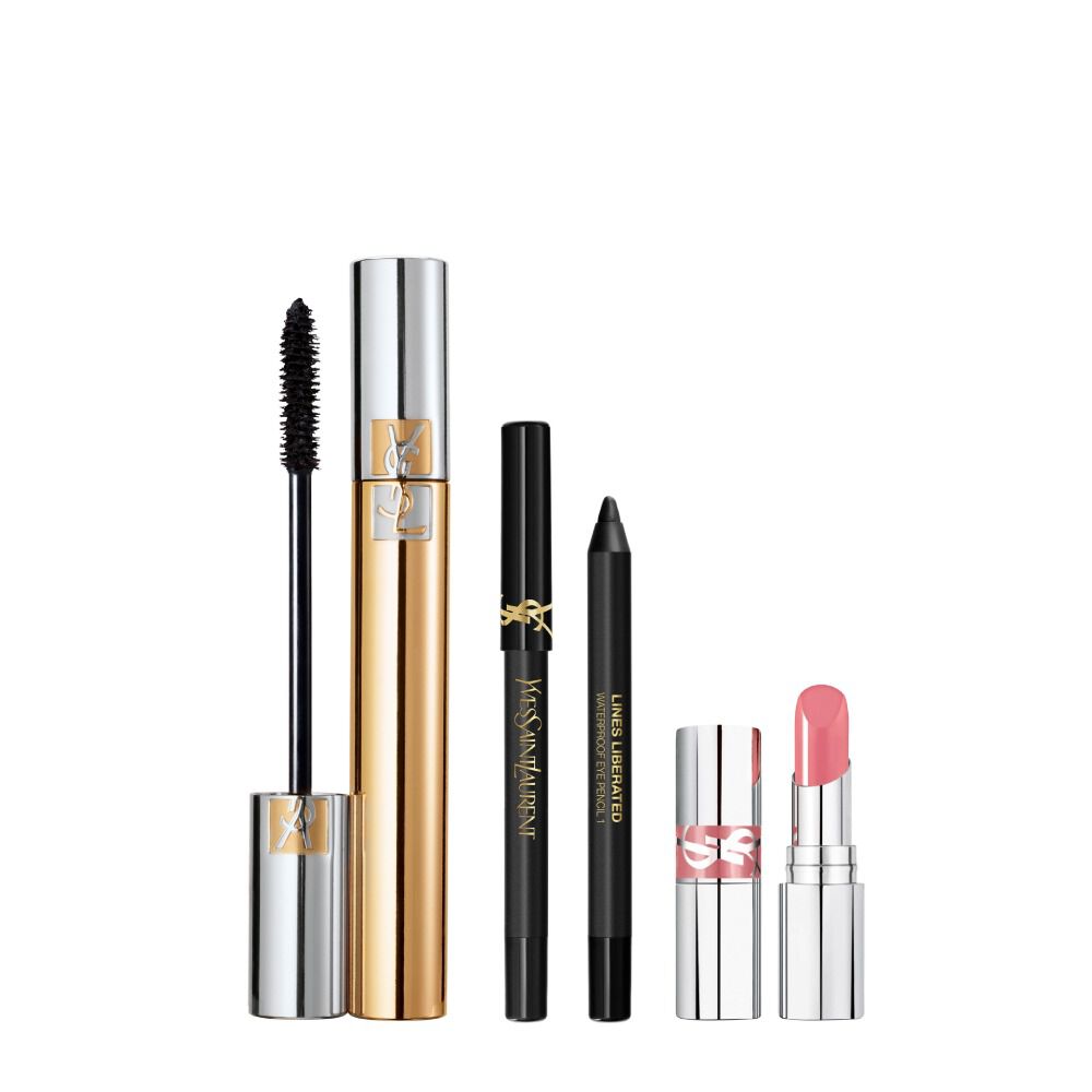 Loveshine gloss kleur 01 naast Loveshine lipstick kleur 44 op een witte achtergrond.