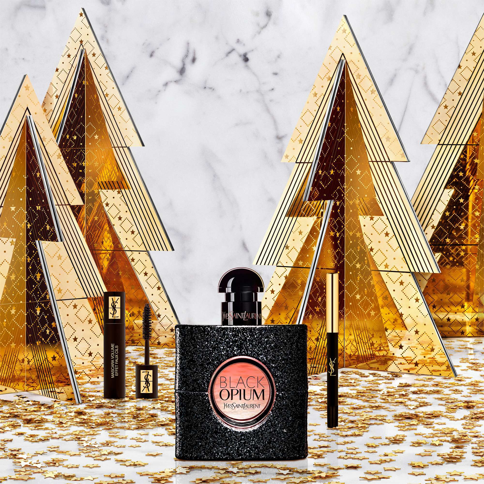 BLACK OPIUM EAU DE PARFUM 50ML + OGEN MAKE-UP GESCHENKSET