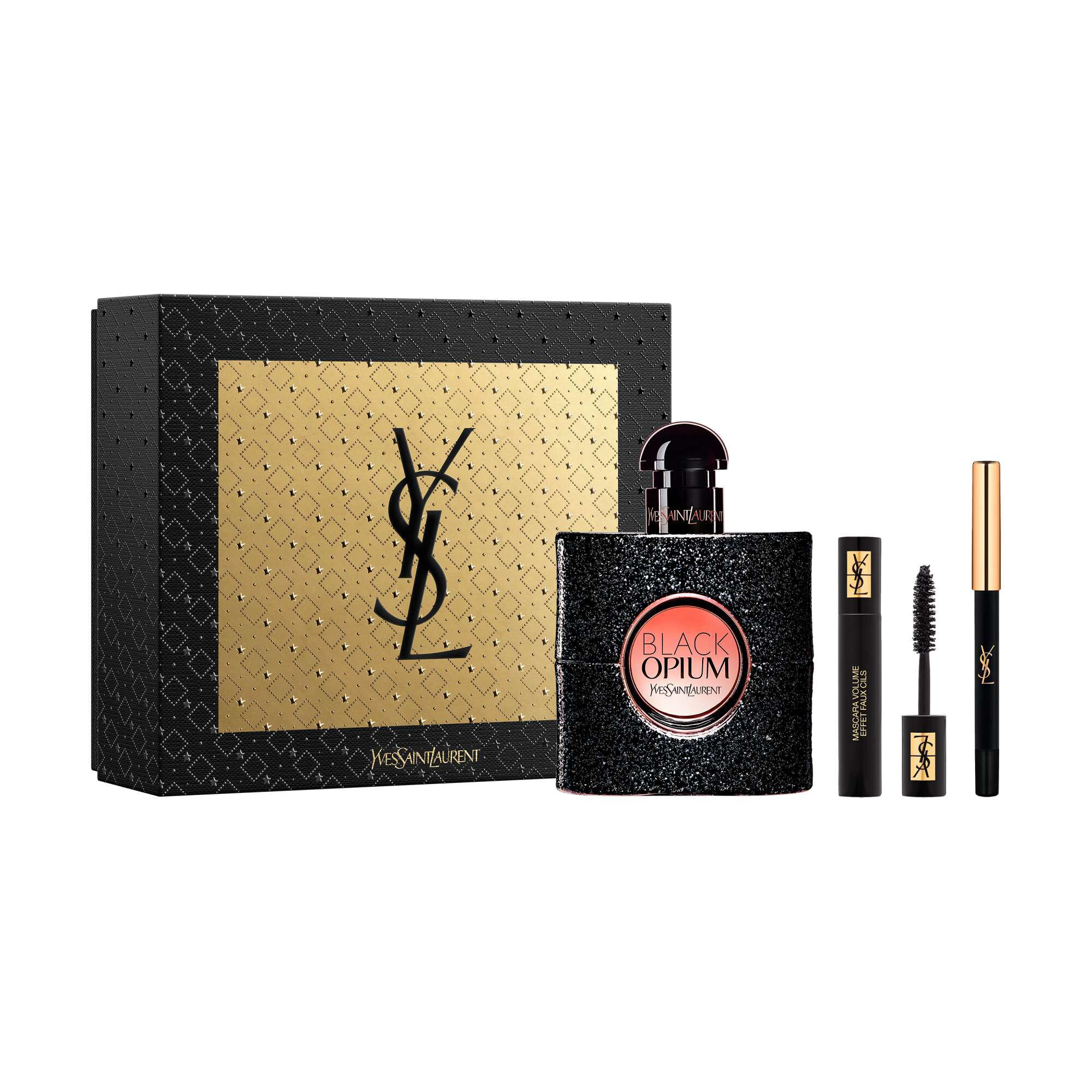 BLACK OPIUM EAU DE PARFUM 50ML + OGEN MAKE-UP GESCHENKSET