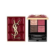 YSL Couture Mini Clutch collector’s editie palette met gewatteerd bordeauxrood etui en vier oogschaduwtinten