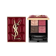 YSL Couture Mini Clutch collector’s editie palette met gewatteerd bordeauxrood etui en vier oogschaduwtinten